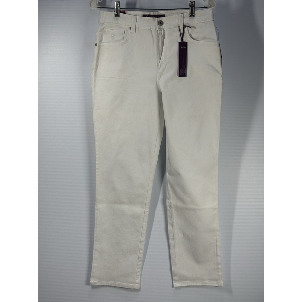Brand New Gloria Vanderbilt Amanda Jeans Size 8 Classic Fit Vintage White NWT